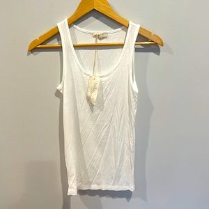 NWT FREE PEOPLE RIBBED TANK WHITE SMALL